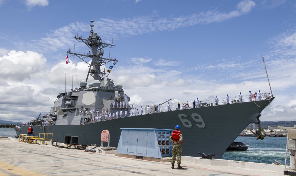 USS Milius arrives in Pearl Harbor