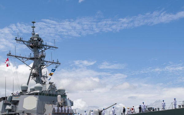USS Milius arrives in Pearl Harbor