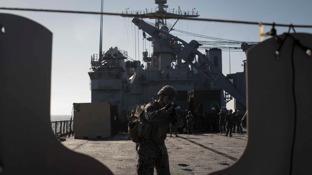 CLB-13 shoots Table 5 on the flight deck