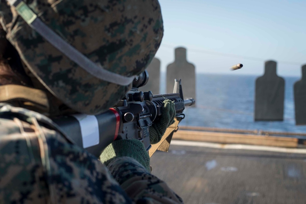 CLB-13 shoots Table 5 on the flight deck