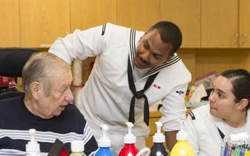 Sailors and Marines Visit Veterans