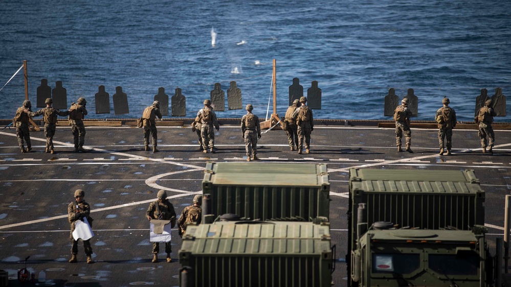 CLB-13 shoots Table 5 on the flight deck