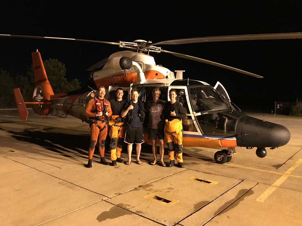 Coast Guard rescues mariner from sinking sailing vessel 60 miles east of Charleston