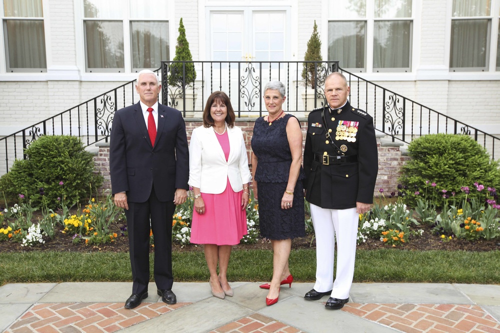 U.S. Vice President Mike Pence Attends Evening Parade