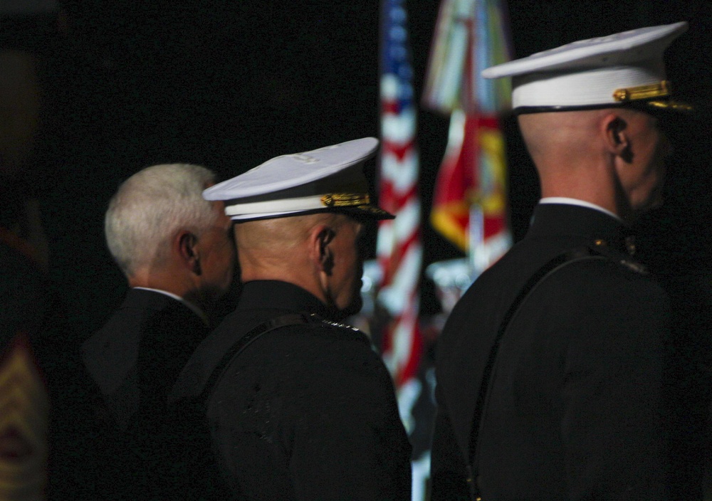 U.S. Vice President Mike Pence Attends Evening Parade