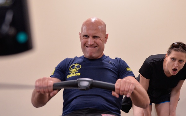 Wounded Warrior Rowing Training