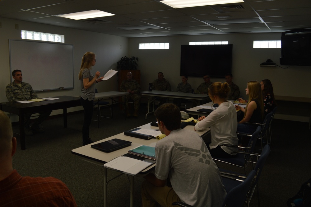 Idaho National Guard Conducts Mock Trial with Students