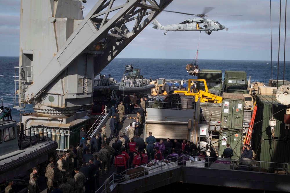 USS Rushmore resupply