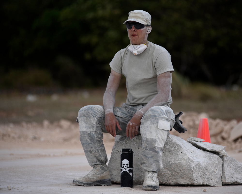 Paving the way: Engineers complete a Combined Rapid Airfield Damage Repair exercise on Guam