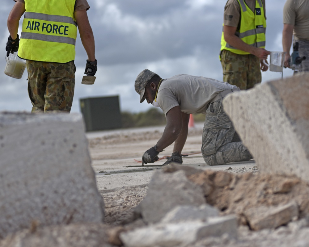 Paving the way: Engineers complete a Combined Rapid Airfield Damage Repair exercise on Guam