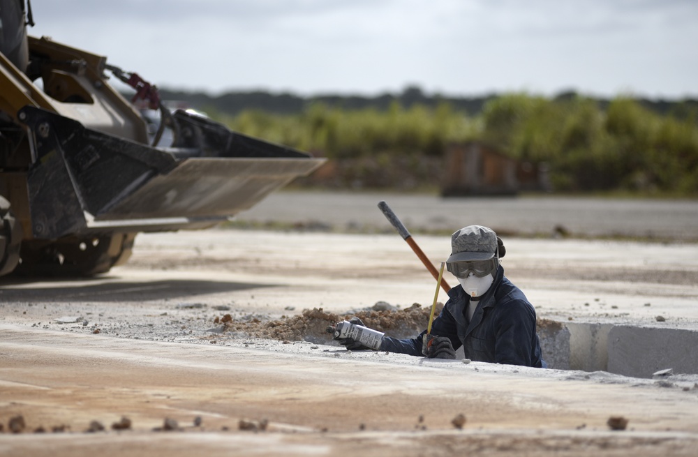 Paving the way: Engineers complete a Combined Rapid Airfield Damage Repair exercise on Guam
