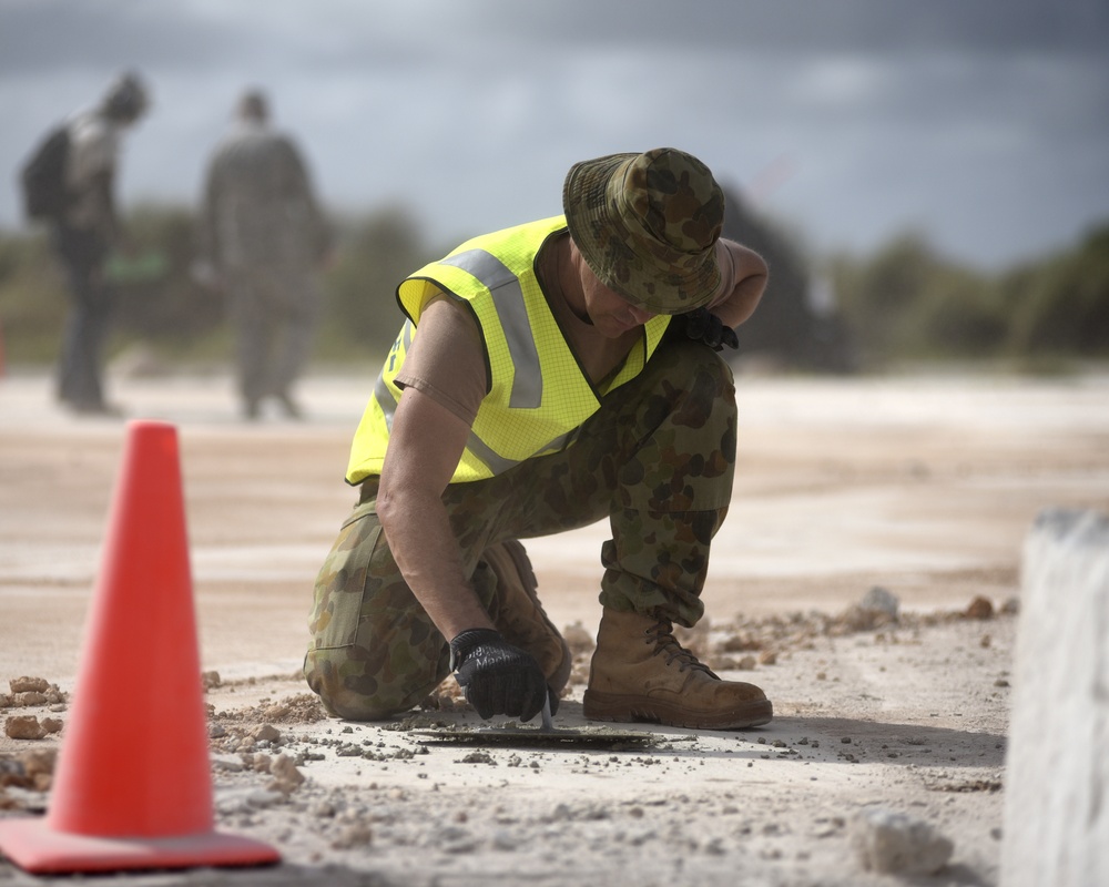 Paving the way: Engineers complete a Combined Rapid Airfield Damage Repair exercise on Guam