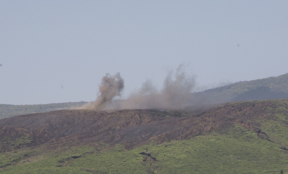 Charlie Battery Marines fire last round of fire missions during ARTP 18-1