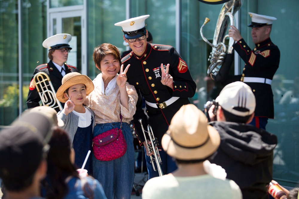 III MEF Band performs for the community of Juku No Mori