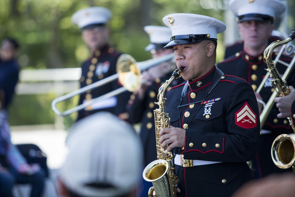 III MEF Band performs for the community of Juku No Mori