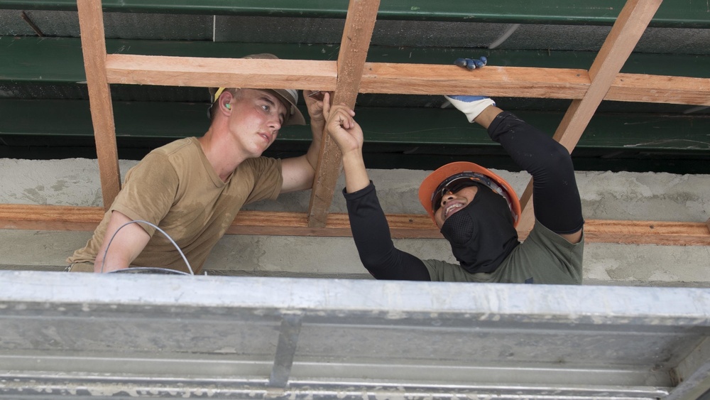 Balikatan 18: Seabees Luga Elementary School Civic Action Program