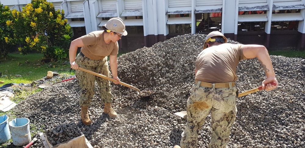 Naval Mobile Construction Battalion (NMCB) 11 Construction Civic Action Detail Federated States of Micronesia May 7th 2018