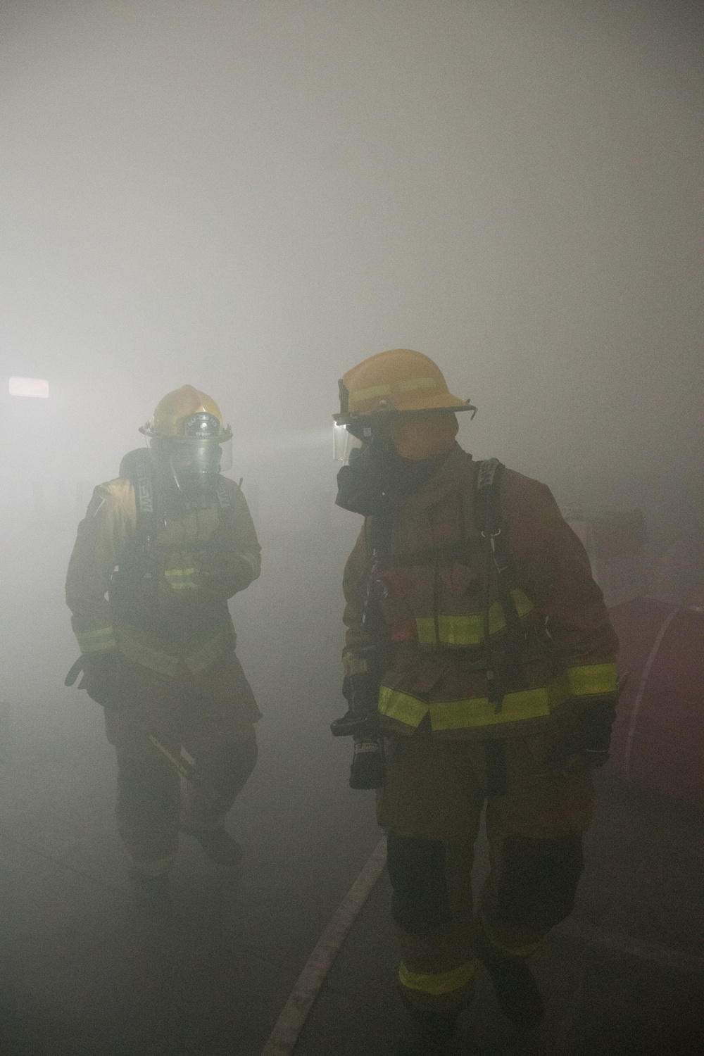 Fire fighter exercise 424th Air Base Squadron