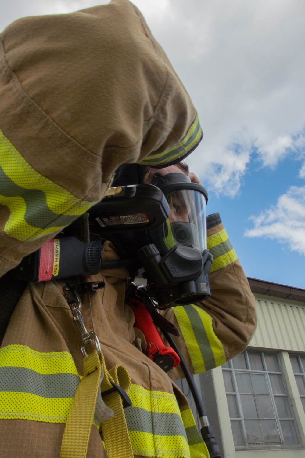 Fire fighter exercise 424th Air Base Squadron