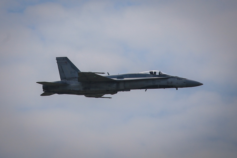 Canadian CF-18 Demo Team flies at Power in the Pines