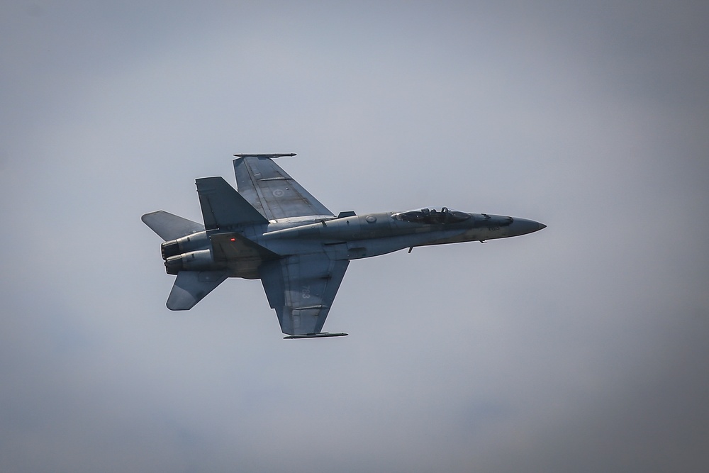 Canadian CF-18 Demo Team flies at Power in the Pines