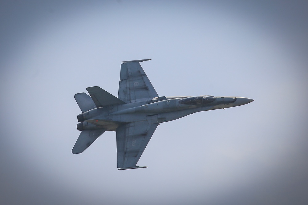 Canadian CF-18 Demo Team flies at Power in the Pines