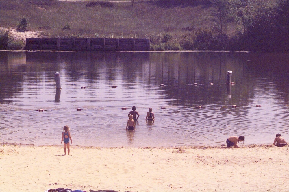 Pine View Campground beach (August 2000)