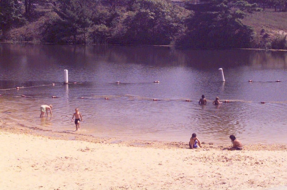 Pine View Campground beach (August 2000)