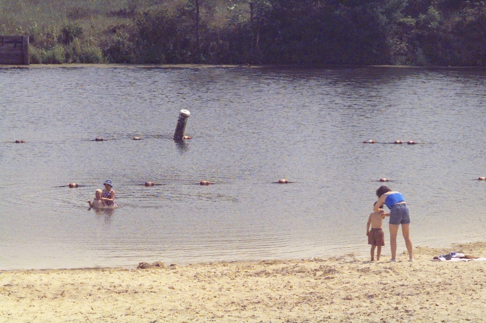 Pine View Campground beach (August 2000)