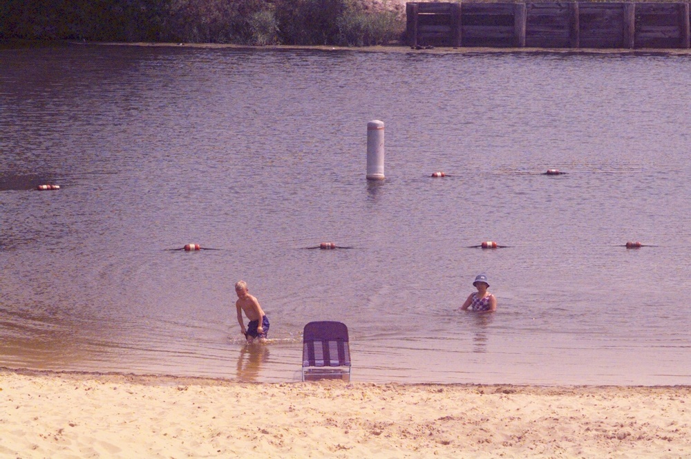 Pine View Campground beach (August 2000)