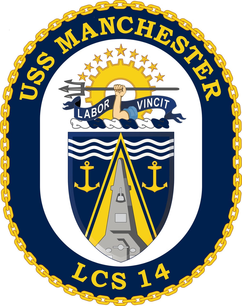 USS Manchester (LCS 14) Command Logo