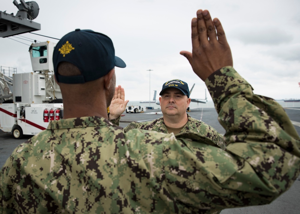 IC1 Clark Reenlistment