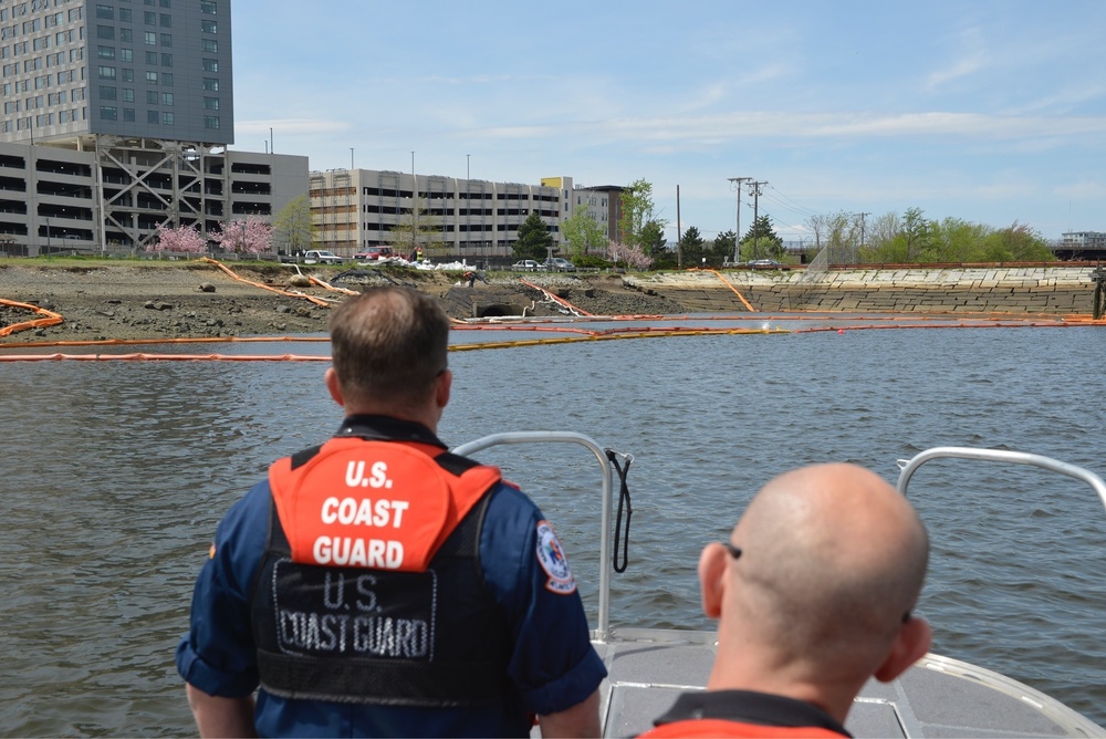 Coast Guard, Mass DEP respond to dielectric oil leak in Mystic River