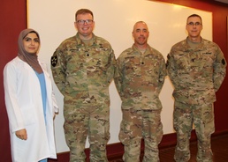 Division surgeon lectures on nerve agents