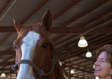 Meet Skeeter a member of &quot;The Old Guard&quot; and partner in Hippotherapy sessions at Fort Belvoir Community Hospital