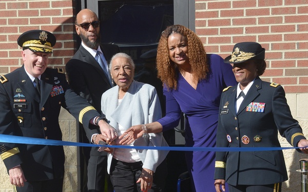QM Corps recognizes storied leader at battalion headquarters rededication