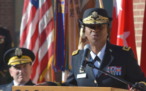 QM Corps recognizes storied leader at battalion headquarters rededication