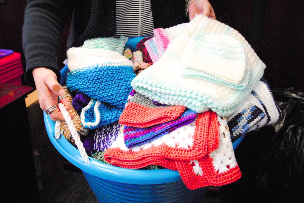 A reciprocal force for good: How two women’s knitting charity helps Soldiers, the sick