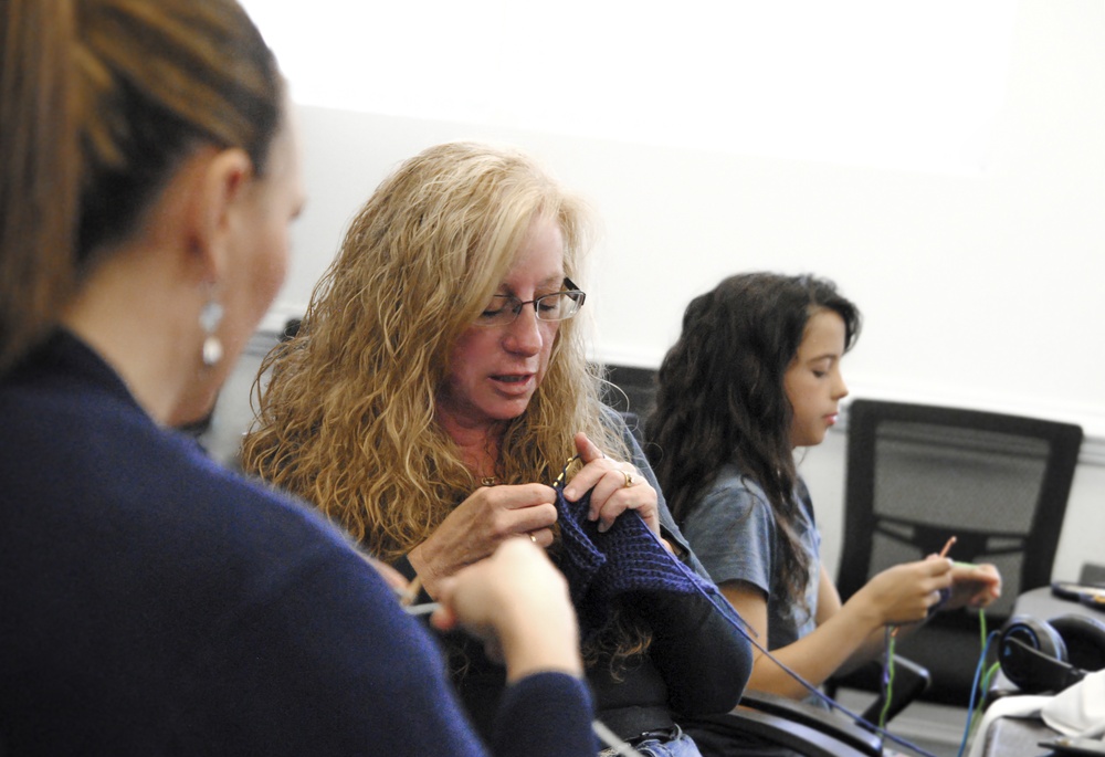 A reciprocal force for good: How two women’s knitting charity helps Soldiers, the sick