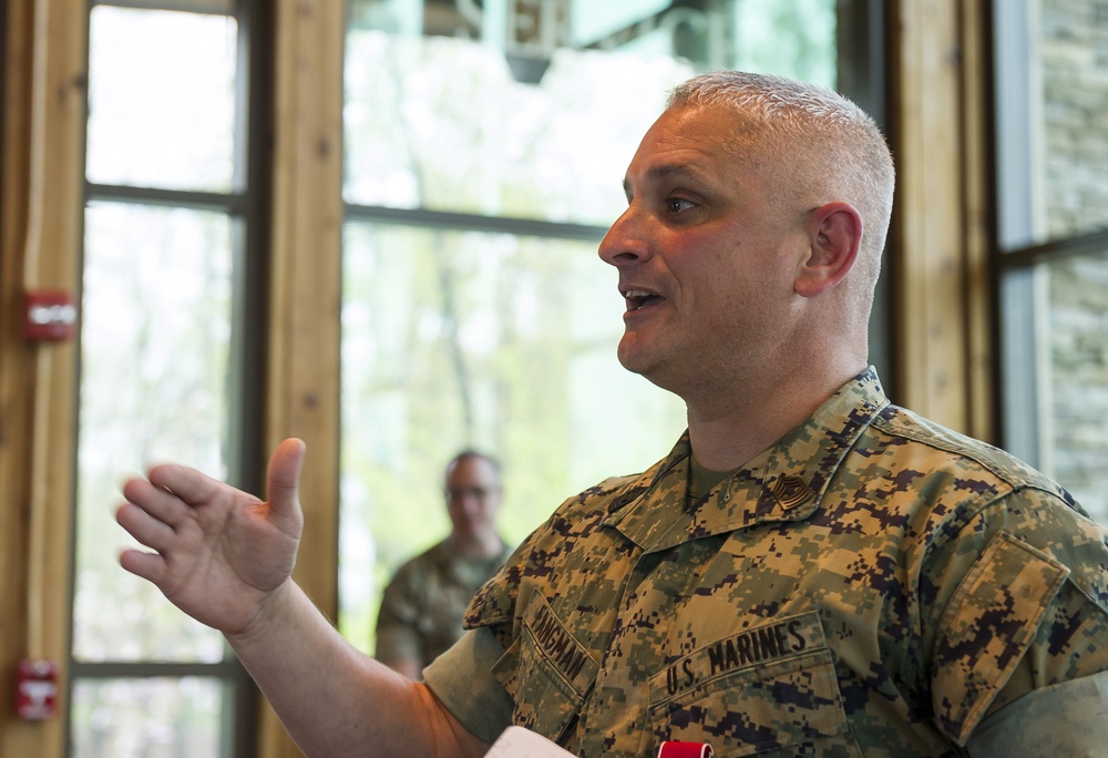 Master Gunnery Sgt. Jeffery Fangman Retirement Ceremony