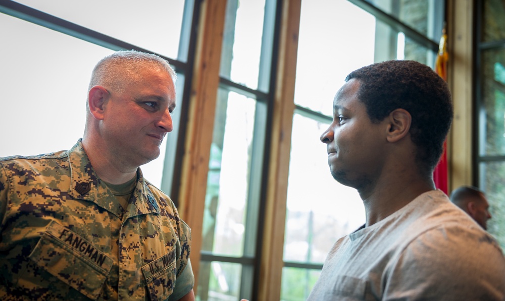 Master Gunnery Sgt. Jeffery Fangman Retirement Ceremony