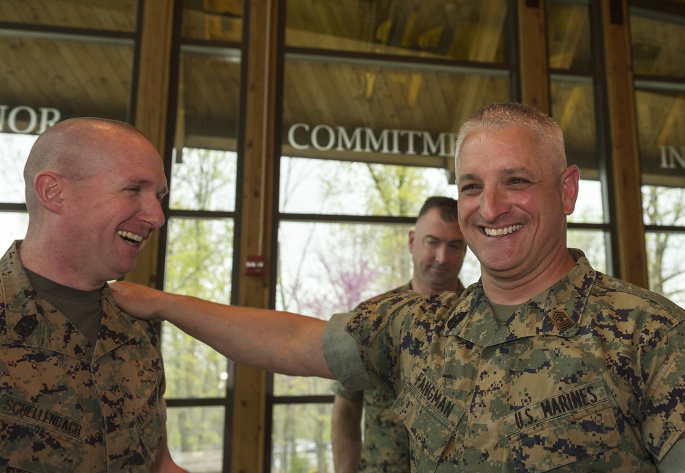 Master Gunnery Sgt. Jeffery Fangman Retirement Ceremony