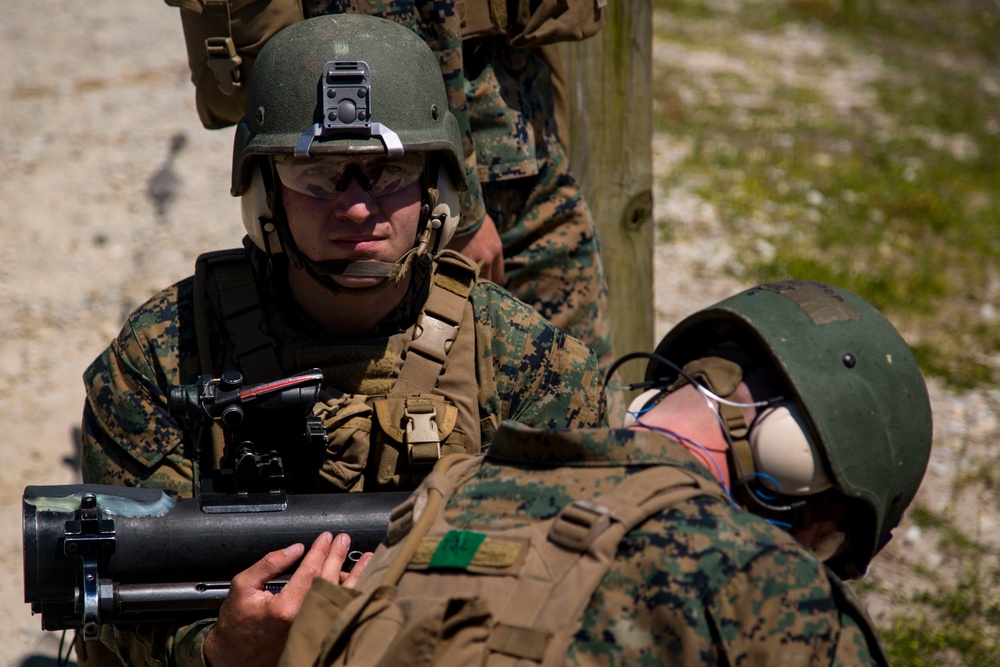 Lejeune Marines conduct rocket range