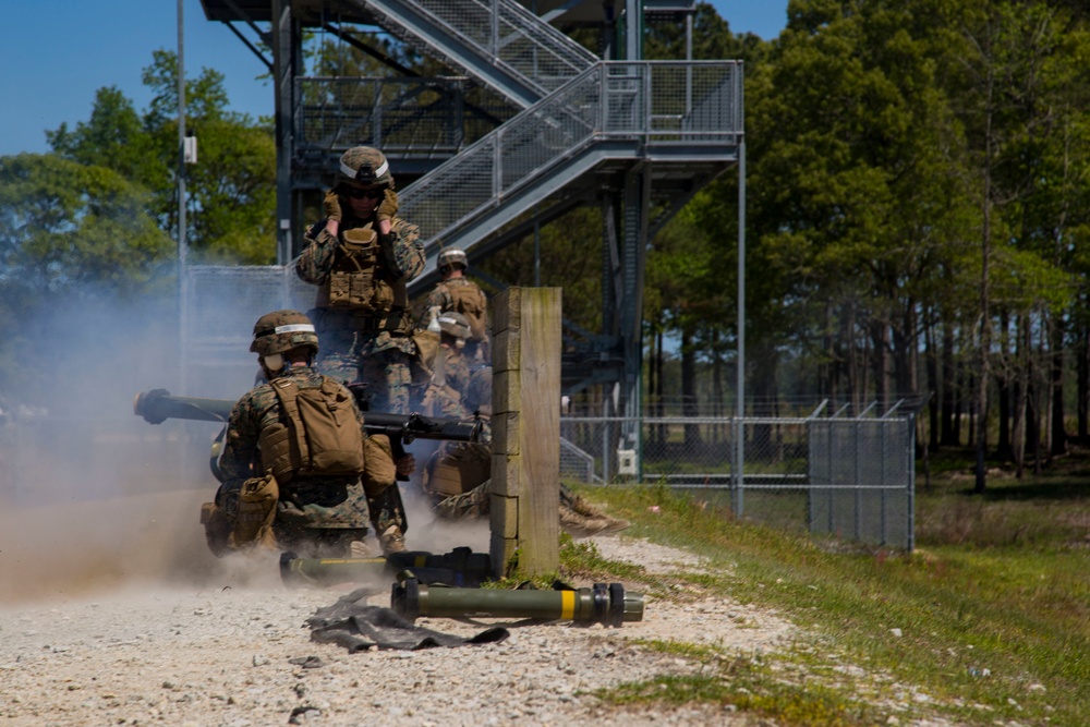Lejeune Marines conduct rocket range