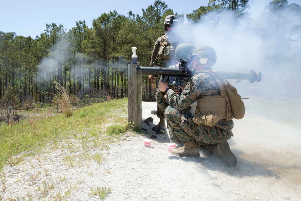 Lejeune Marines conduct rocket range