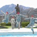 Cadets cap off academic requirements with fountain jumps