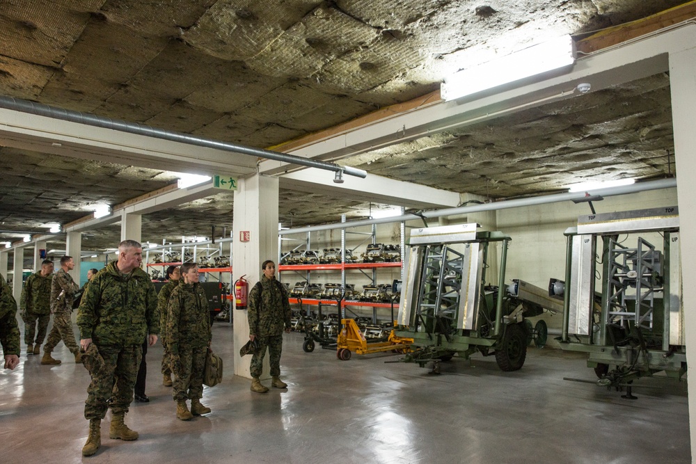 Assistant Commandant Tours the Frigard Caves