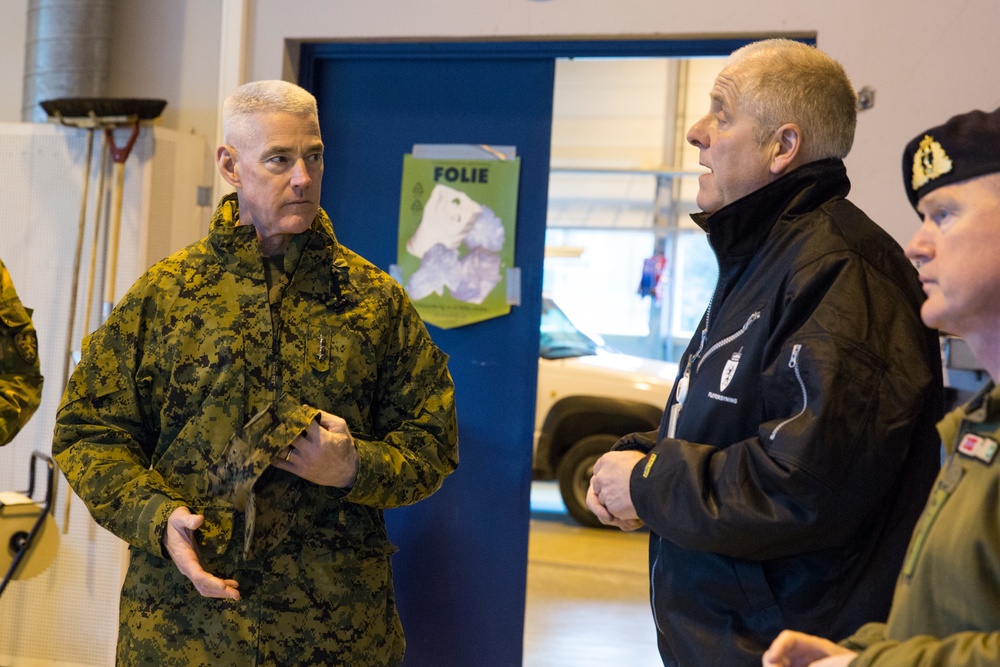 Assistant Commandant Tours the Frigard Caves