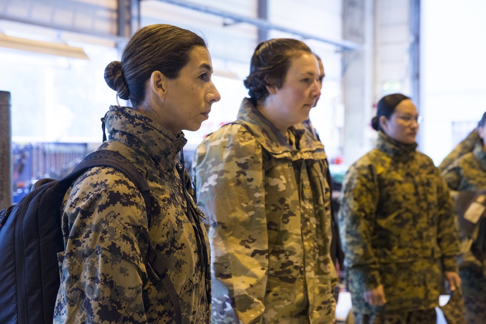 Assistant Commandant Tours the Frigard Caves