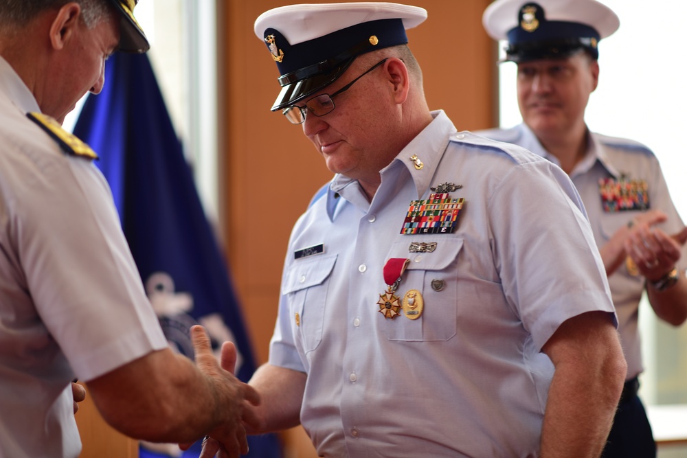 Master Chief Petty Officer Charles “Rob” Bushey receives the Legion of Merit Medal